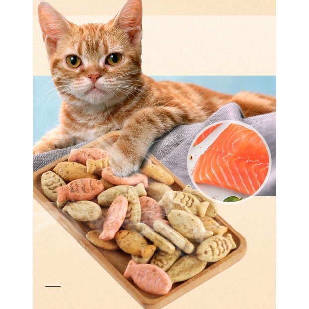 [HCM] Bánh quy cho mèo, bánh quy cho thú cưng - Hộp 200gr