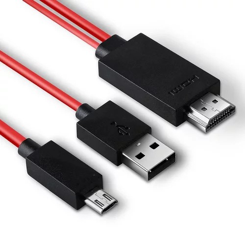 Dây cáp 2M 2 trong 1 HDMI Micro USB to HDMI 1080P HD TV / máy chiếu