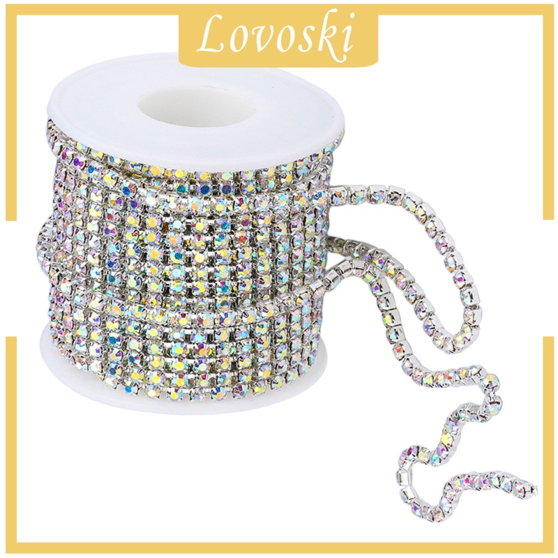 Cuộn Dây Chuỗi Pha Lê Trong Suốt 10 Yard Dùng Cho May Vá DIY