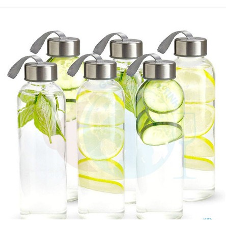 BÌNH ĐỰNG NƯỚC LÕI THỦY TINH BỌC NHỰA 6OUP 500ML, AN TOÀN, CHỐNG VA ĐẬP, CHỐNG VỠ | BigBuy360 - bigbuy360.vn
