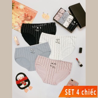 (ảnh tự chụp) Bộ 4 Quần Lót Nữ - Set 14 - Icon Kute