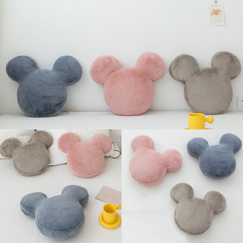 Gối Lông Thỏ Hoạt Hình Có Lõi Lưng Trang Trí Nhà Cửa/Phòng Ngủ