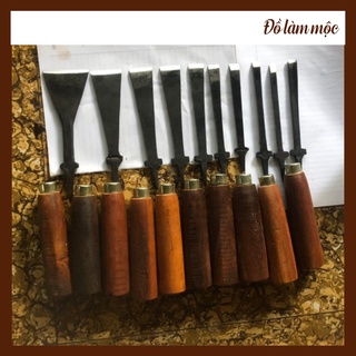 Lẻ 1 cây đục gỗ 10 kích thước lưỡi thẳng đục bàn ghế giường tủ đứng đục bạt phẳng mài đẽo bề mặt gỗ