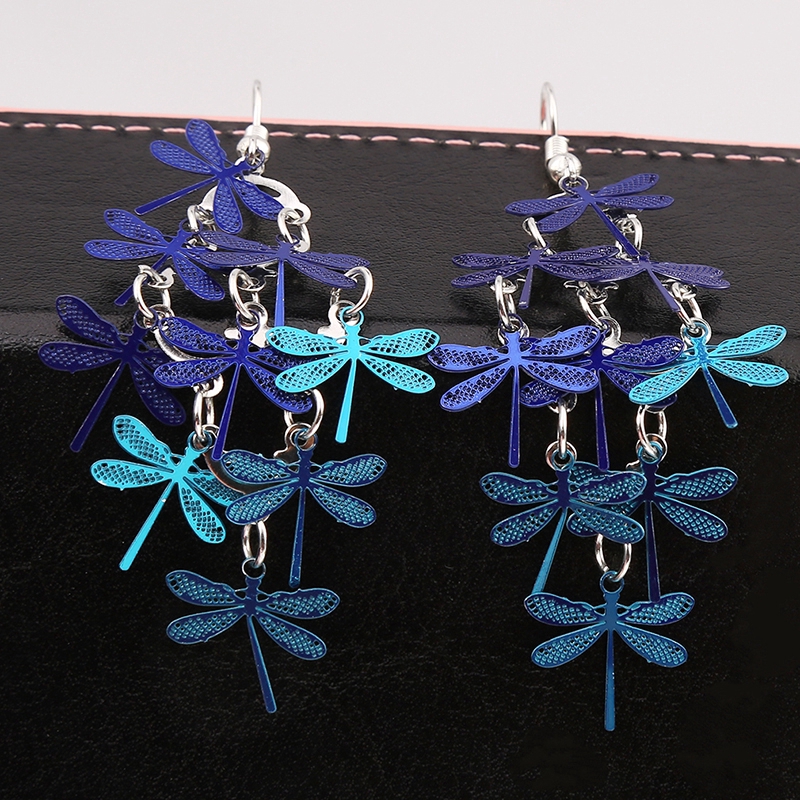 Fashion Personality Dragonfly Earrings Environmental Earrings Jewelry