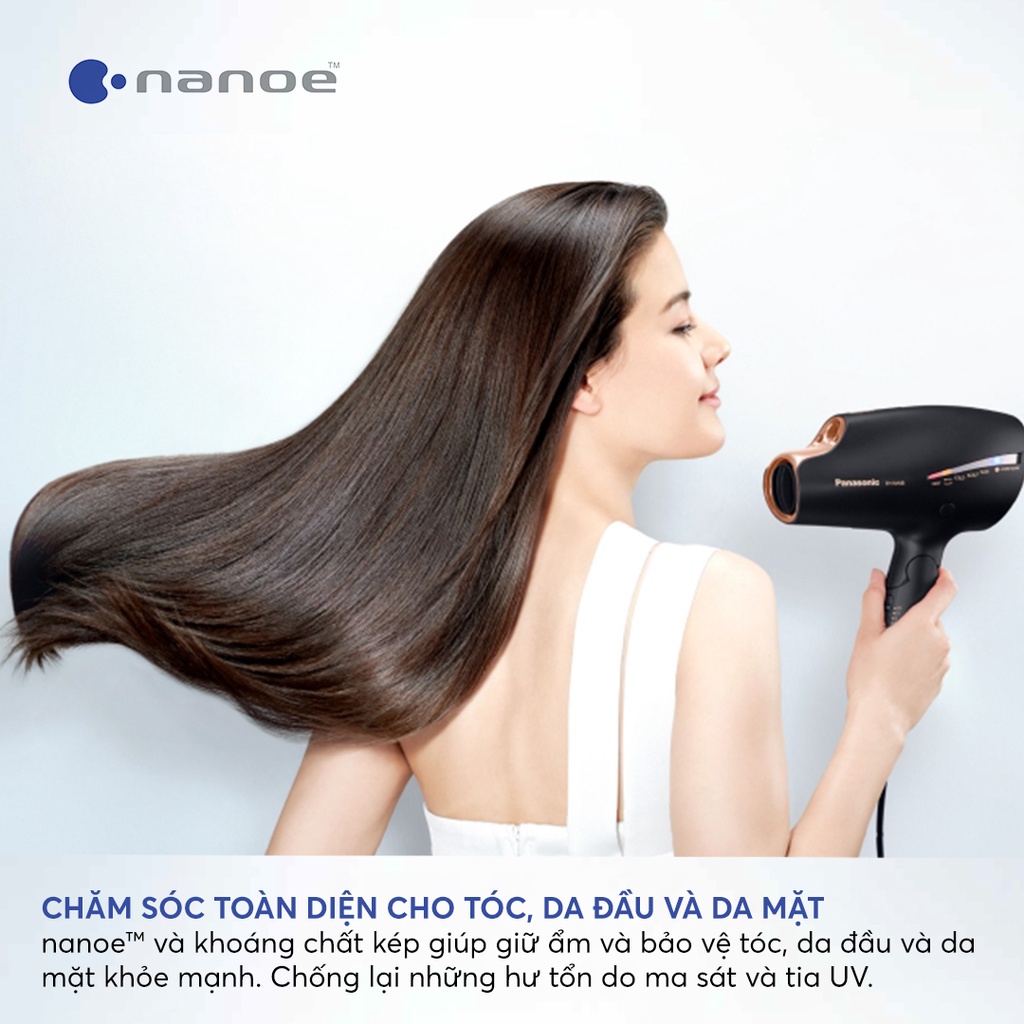 Máy Sấy Tóc Nanoe Panasonic EH-NA98RP645 - 1800W - Đen nhám