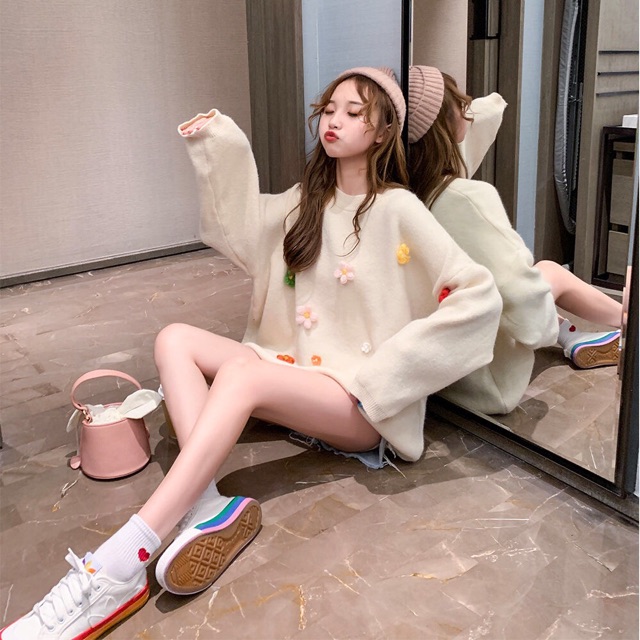 Áo len điệu -kèm ảnh thật Mã 445