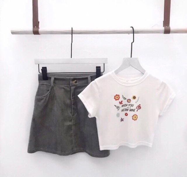 ☀️ CropTop Thêu Bông Nhí | BigBuy360 - bigbuy360.vn