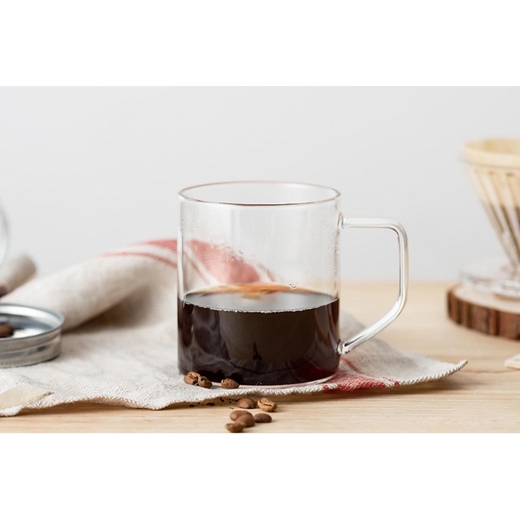 Ly thủy tinh uống trà, cà phê 360ml Cafede Kona - chính hãng