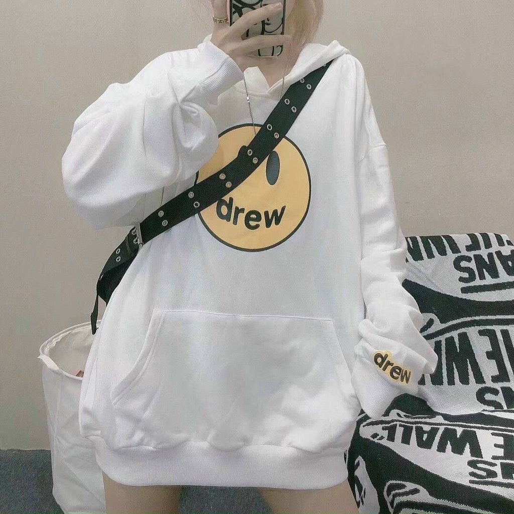 Áo hoodie Drew Áo nỉ Ngoại Cao Cấp áo mặt cười Hoddie Nam Nữ unisex cho mùa Đông Form Unisex- AQ STORE