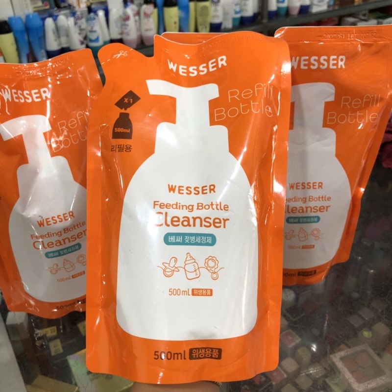 Nước rửa bình Wesser 500ml (dạng túi)