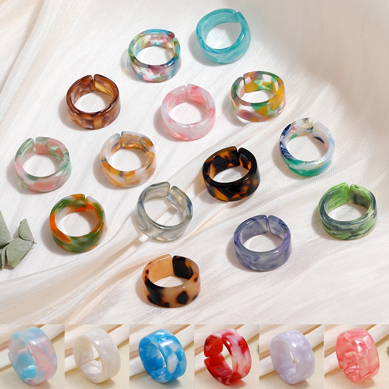 Nhẫn Đeo Tay Acrylic Thời Trang Quyến Rũ Năm 2021 Cho Nữ