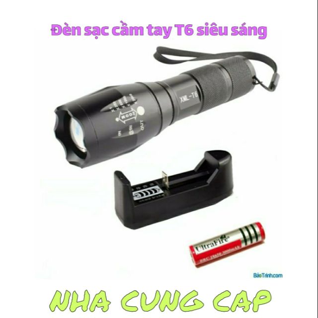 ĐÈN SẠC CẦM TAY T6 SIÊU SÁNG