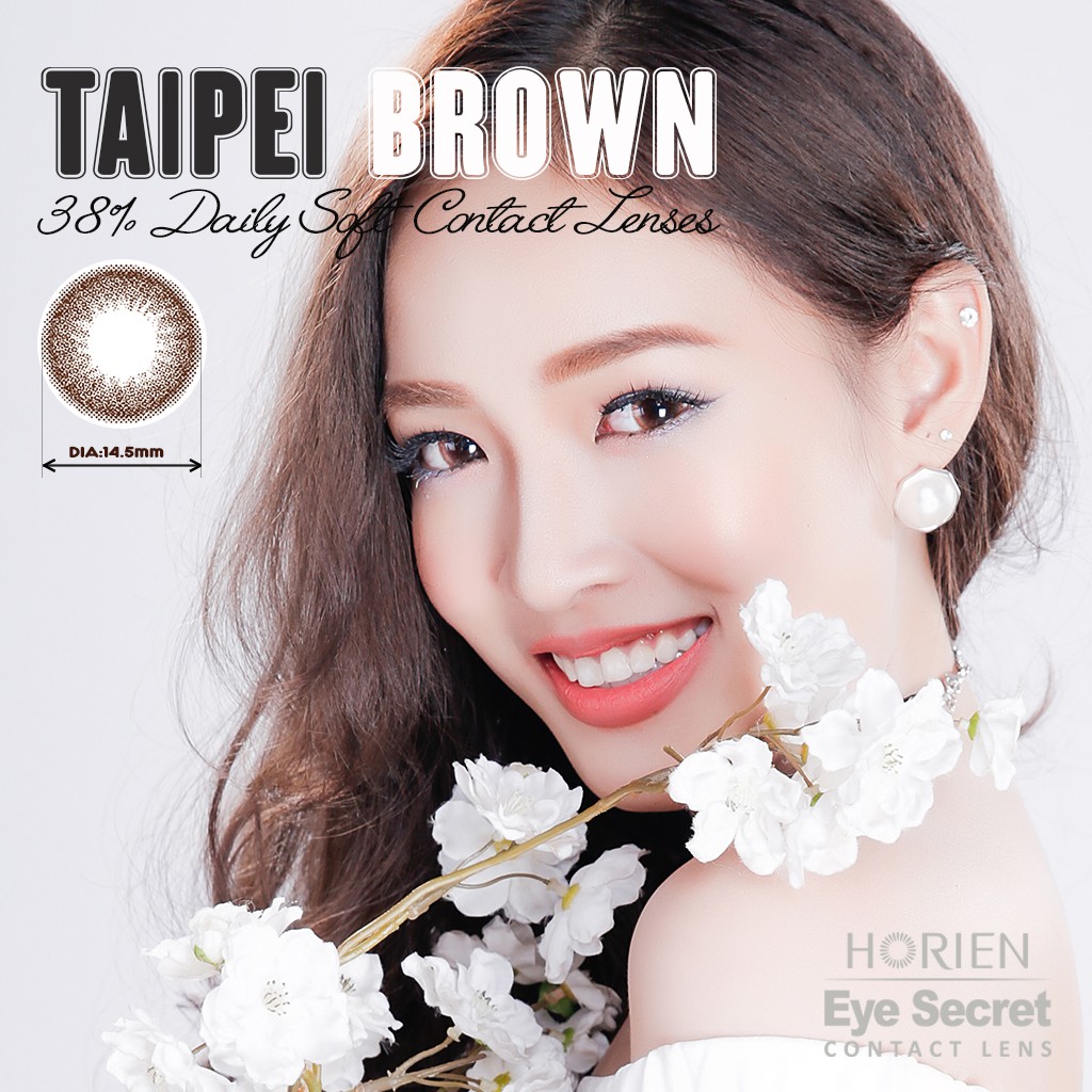 Kính áp tròng Eye Secret dùng 1 ngày màu Taipei Brown