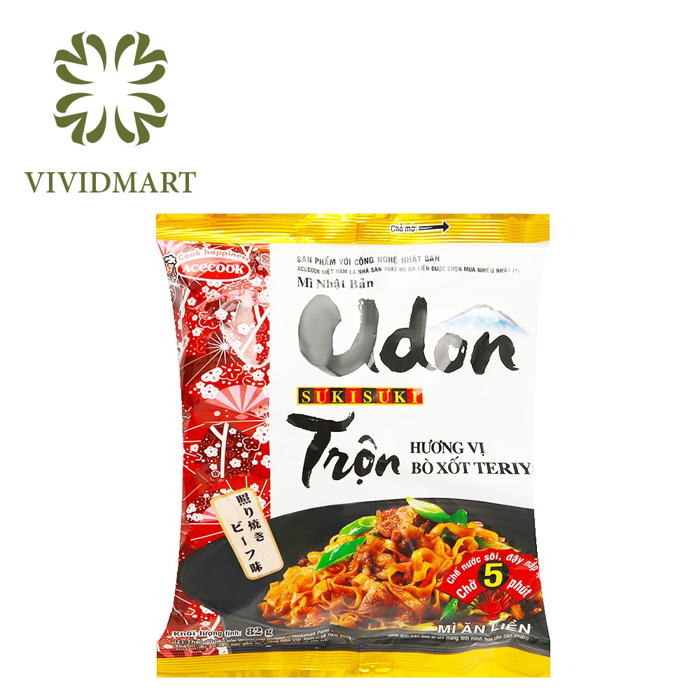 [Toàn quốc] MÌ UDON SƯKISƯKI VỊ UDON NHẬT BẢN - GÓI SƯKI SƯKI 75g - ACECOOK SUKISUKI (SUKI SUKI)