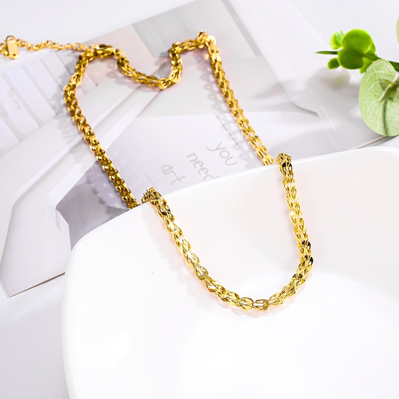 (Bền Màu -Không Đen) Dây Chuyền Nữ Kiểu Đuôi Phụng Titan -Mẫu loại 2 không đen không rỉ an toàn với da