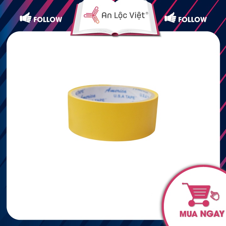 Set 2 cuộn Băng keo Simily 3,5cm đóng gáy sách - Đa dạng màu sắc