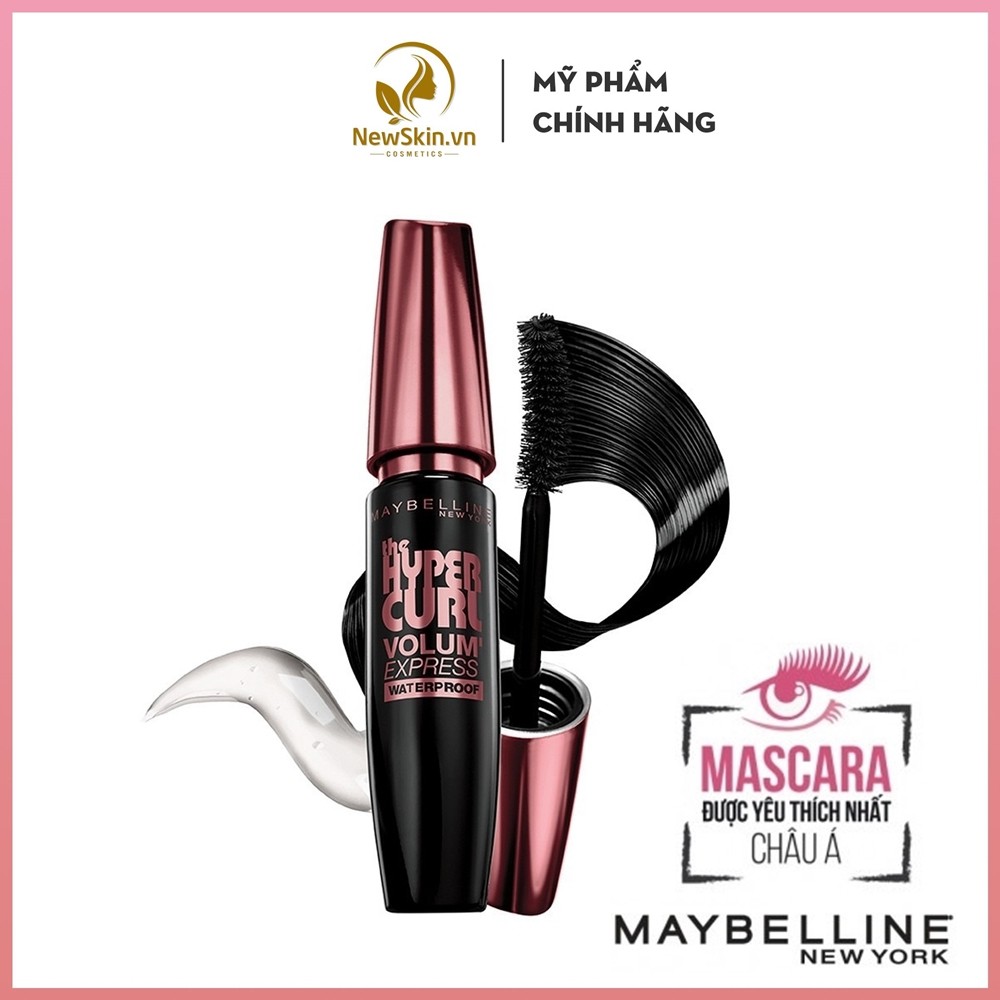 Mascara Maybelline Volume Express Hyper Curl Waterproof dài và cong mi