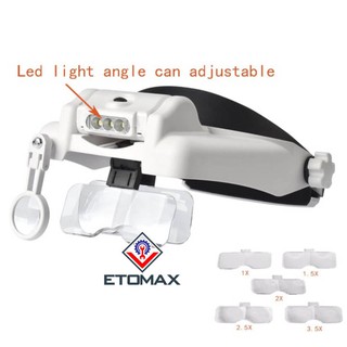Kính lúp đeo đầu MG81000G có đèn led chiếu sáng