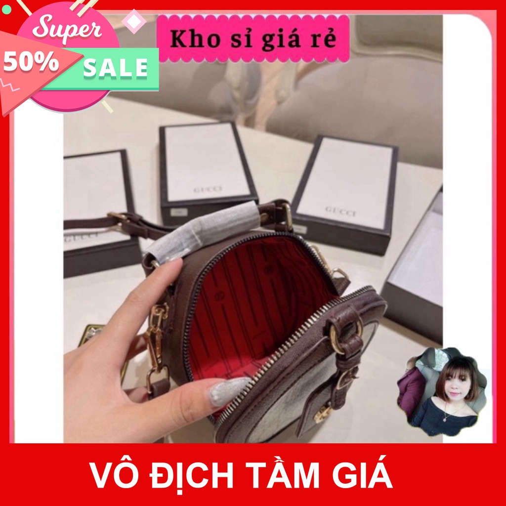 ` Túi cốp tròn Lv mini đeo chéo siêu xinh dễ thương VG652
