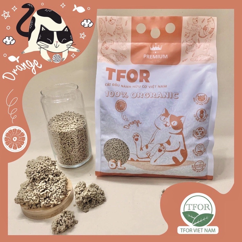 [Thùng 6 túi]Cát đậu nành Tfor,Tfor remium Việt Nam