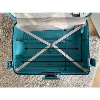 Vali du lịch SAMSONITE S'CURE Spinner 55/20 size 20 canbin Aqua Blue