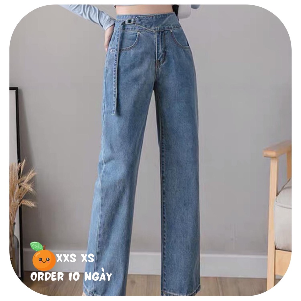 Quần Jeans Size XXS XS Ống Rộng Kiểu Dáng Độc Lạ