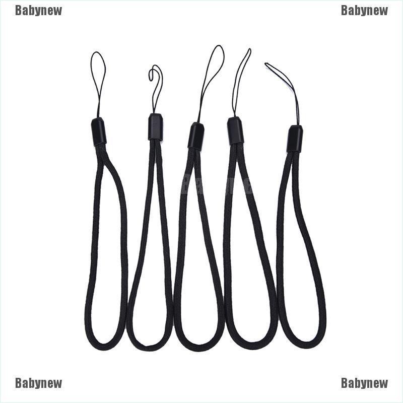 Set 5 dây đeo tay Nylon màu đen cho Camera điện thoại iPod USB mp3 mp4 | BigBuy360 - bigbuy360.vn