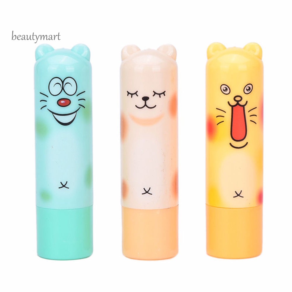 Son dưỡng ẩm chống khô môi vỏ in họa tiết động vật ngộ nghĩnh đáng yêu
