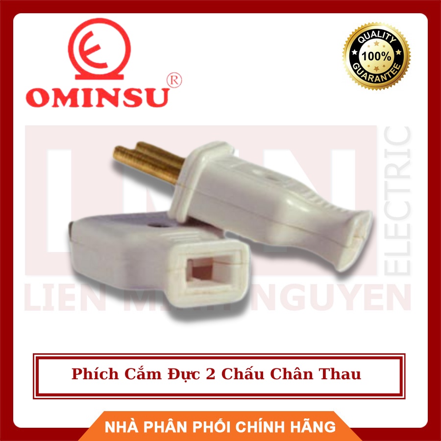 Phích Cắm Đực 2 Chấu Chân Thau - Hàng Việt Nam, Chất Lượng Cao