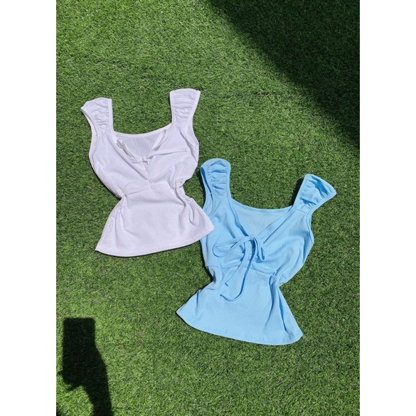 ÁO BA LỖ CROPTOP CỘT DÂY HÌNH THẬT ALOHASHOP91