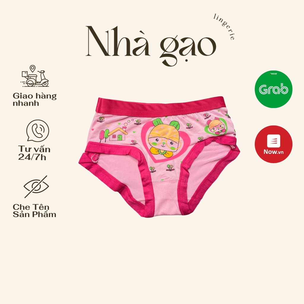 Quần lót bé gái Quần chip tam giác cho bé xuất dư chất cotton cao cấp siêu mềm mịn