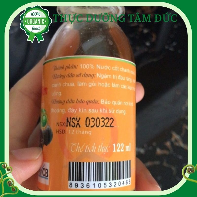Nước cốt chanh muối Quy Nguyên chùa Long Hương chai 125ml