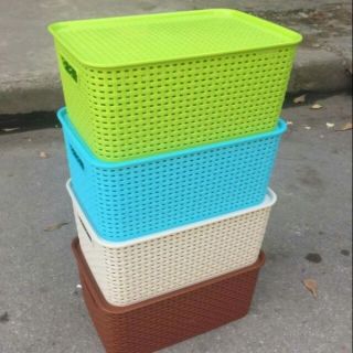 Giỏ đựng đồ có nắp size trung