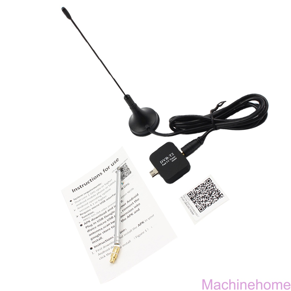 MC-Micro USB TV Tuner HD TV Receiver Stick DVB-T2 Replacement for Android Phone Tablet Automatic Channels Searching