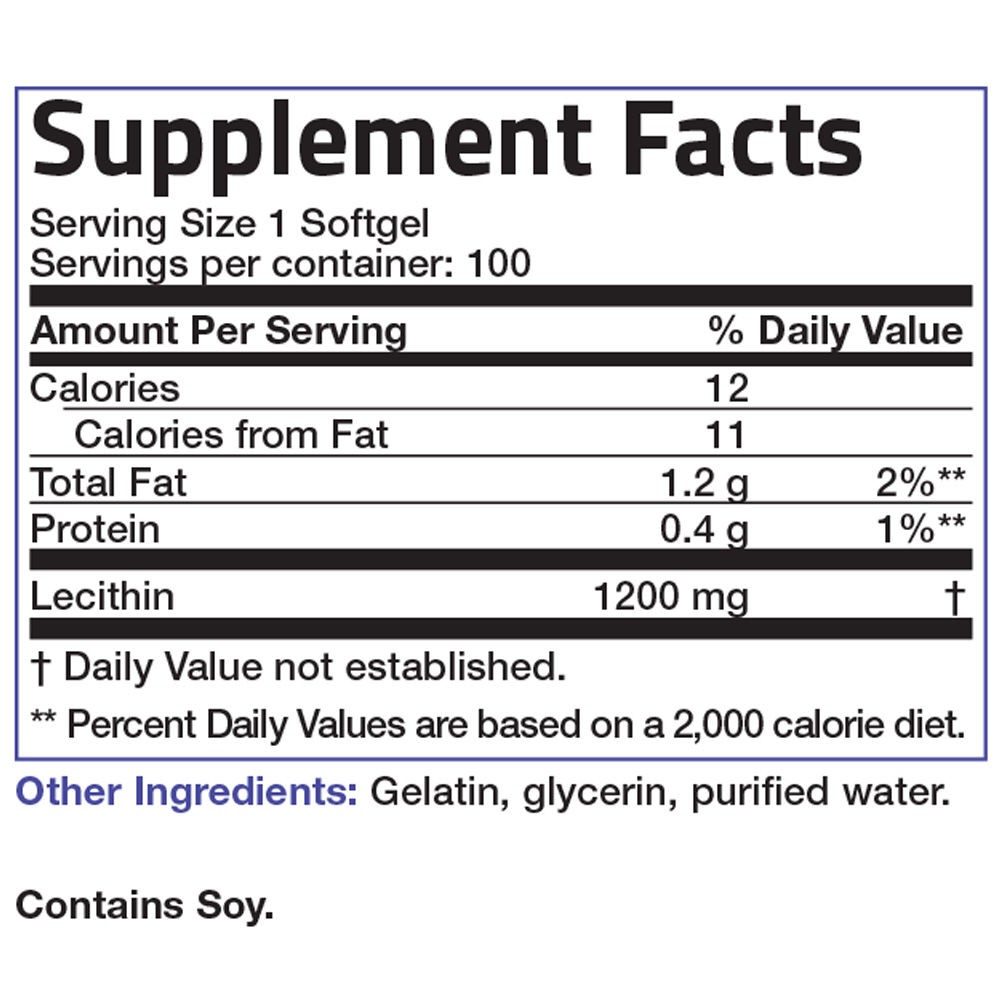 Organic Vitamins Lecithin 1200mg - 100 viên Mỹ - Đẹp da, bổ cơ thể | BigBuy360 - bigbuy360.vn