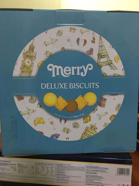 BÁNH QUY MERRY DELUXE BISCUITS QUAI XÁCH 396g