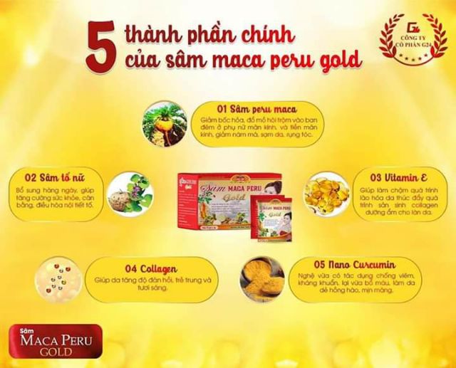 Sâm Maca Peru Gold - Combo 5 hộp