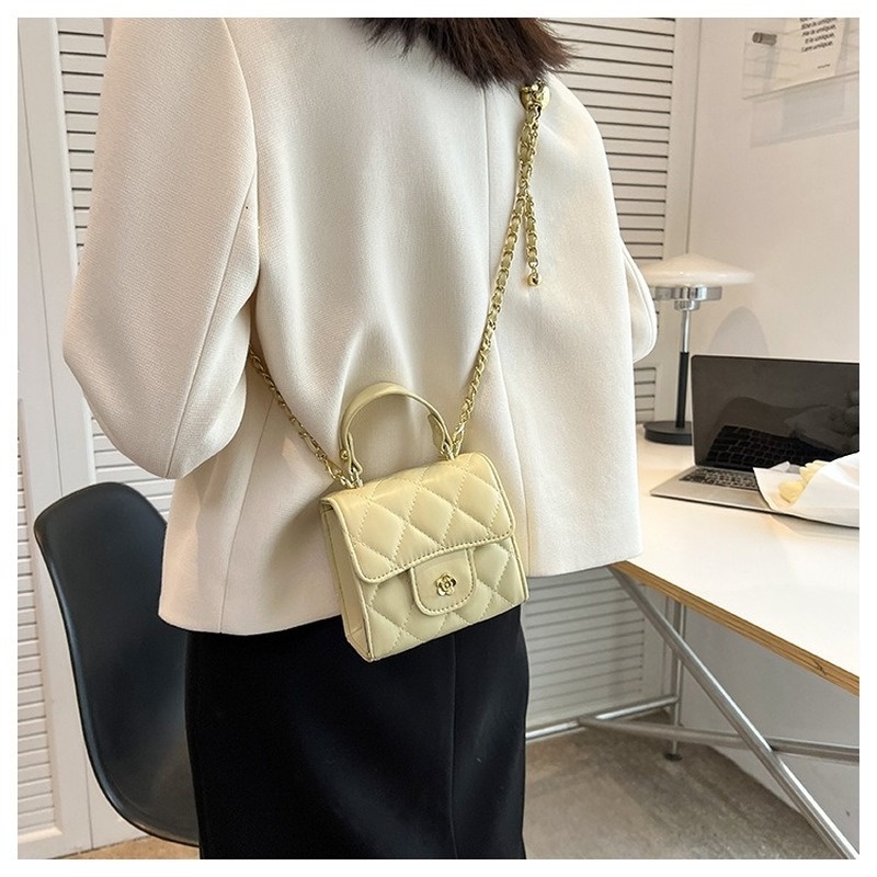 Túi Đeo Chéo mini Hình Thoi Mạ Vàng GYLXB601