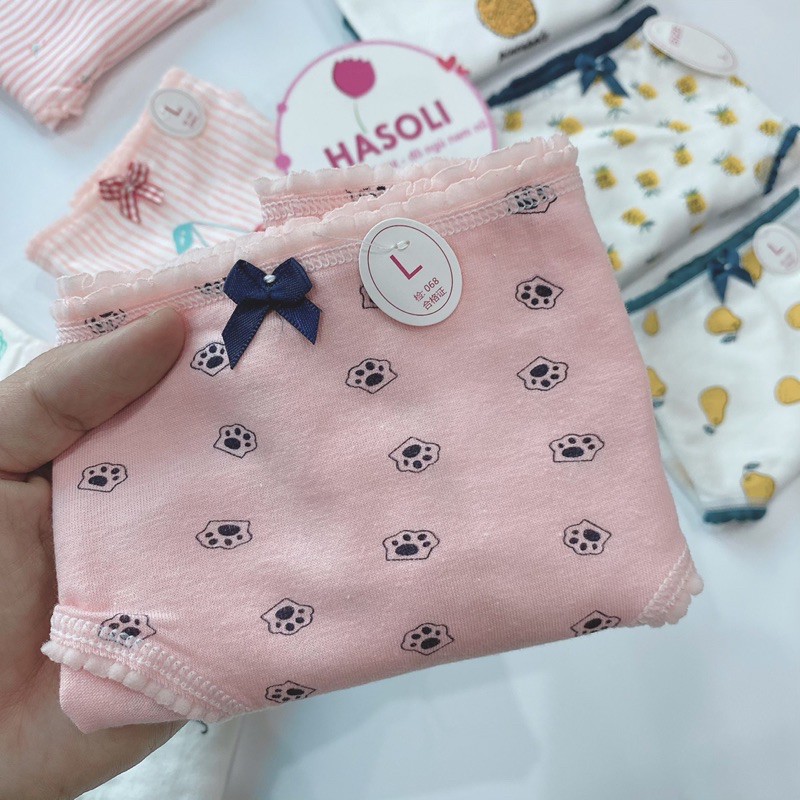 SET 10 QUẦN LÓT NỮ COTTON DỄ THƯƠNG SIÊU KUTE-QUẦN CHIP NỮ ĐẸP RẺ S42