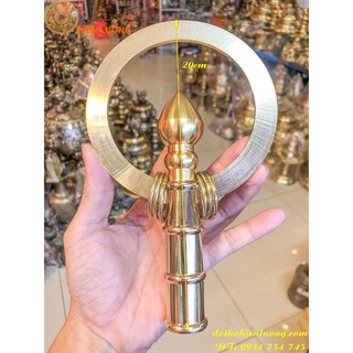 Đầu Gậy Tích Trượng Bằng Đồng (Dáng Tròn)
