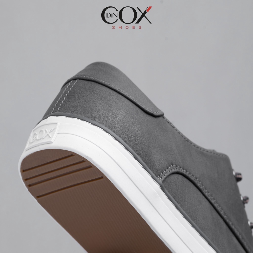Giày Sneaker Da Nam DINCOX E11 Sang Trọng Màu Charcoal