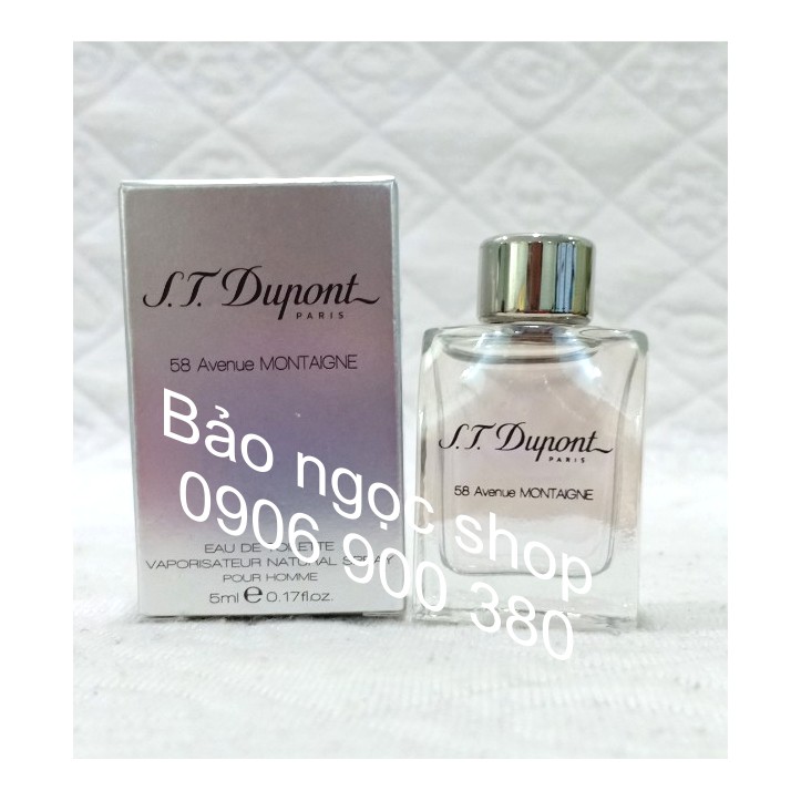 Nước Hoa Mini ST.Dupont -58 Avenue Montaigne Pour Homme -5ml