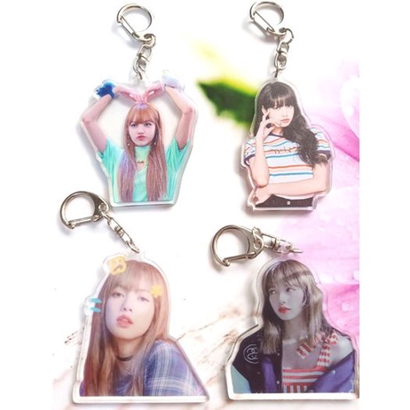 Móc khóa  LISA_BACKPINK  ROSE' JENNIE JISOO  và nhóm nhựa mika trong