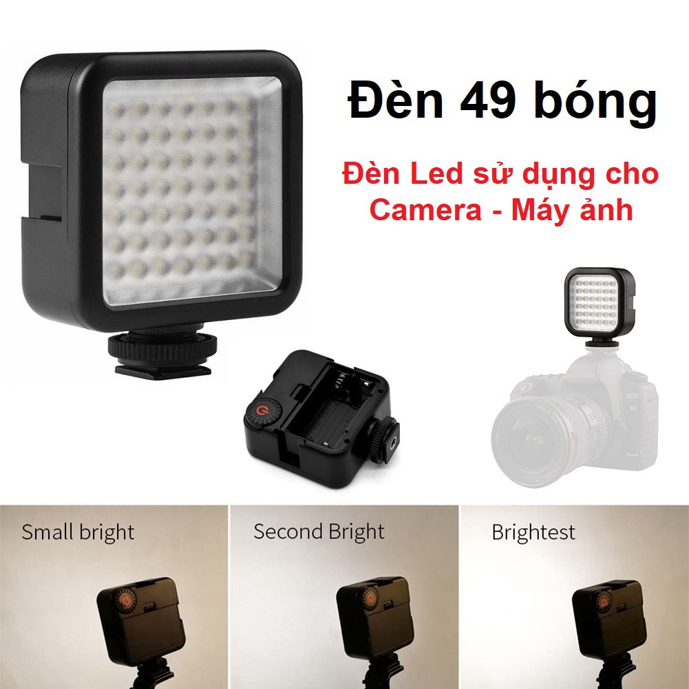 Đèn Flash cho Máy ảnh - Máy quay phim - W49 Led Video Light