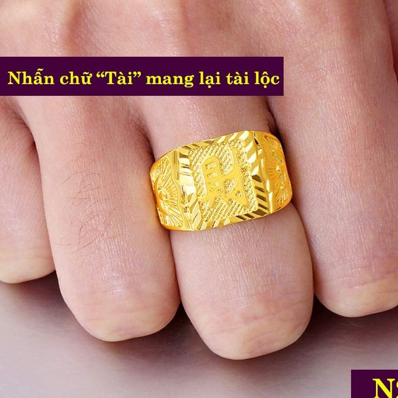 Nhẫn chữ" Tài' mang lại tài lộc