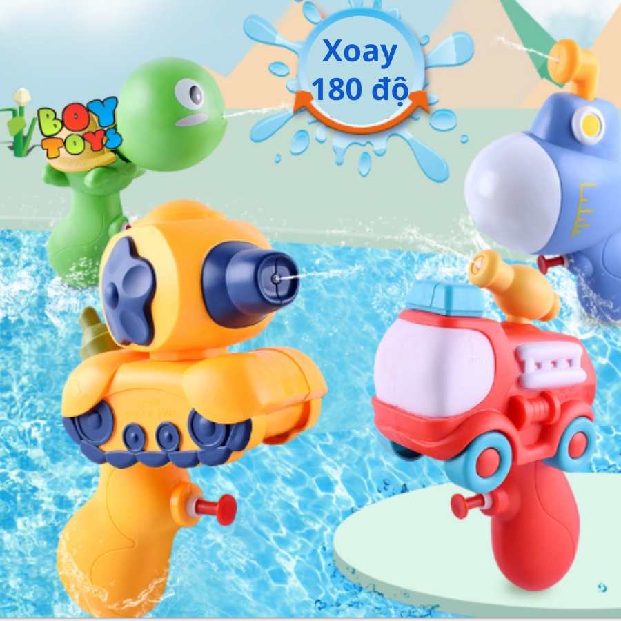 Đồ chơi súng nước, súng bắn nước nhiều hình ngộ nghĩnh, đồ chơi mùa hè cho bé thỏa sức vui chơi