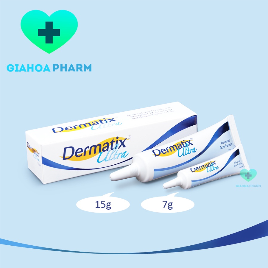 [CHÍNH HÃNG] Gel bôi làm mờ sẹo Dermatix Ultra Advanced Scar Formula giảm sẹo lồi, sẹo phì đại, sẹo mổ [dematix, derma]