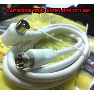 Cáp đồng trục 1.5m đúc sẵn ren và jack dùng cho anten DVB T2