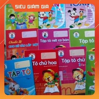 (Chuyên sỉ)30 vở tập tô chữ và số cho bé