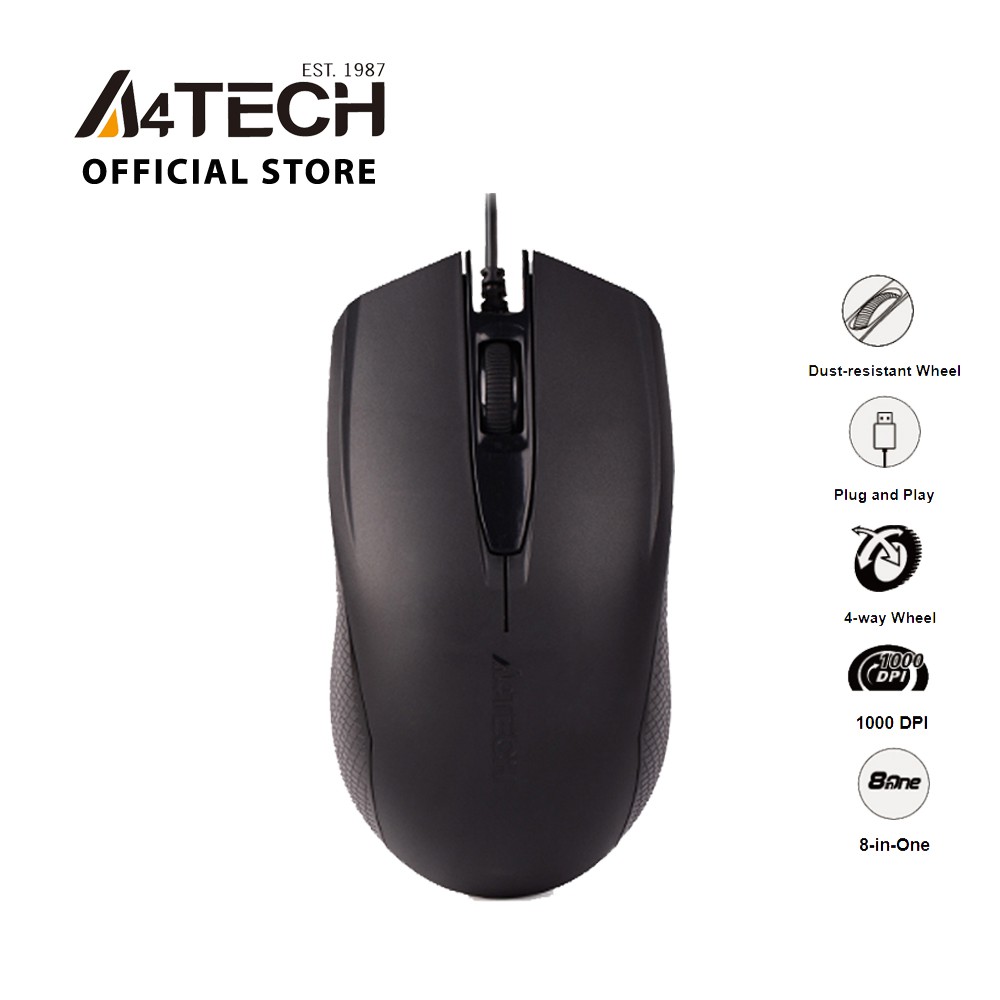 Chuột Quang Có Dây USB A4Tech OP-760 1000 DPI